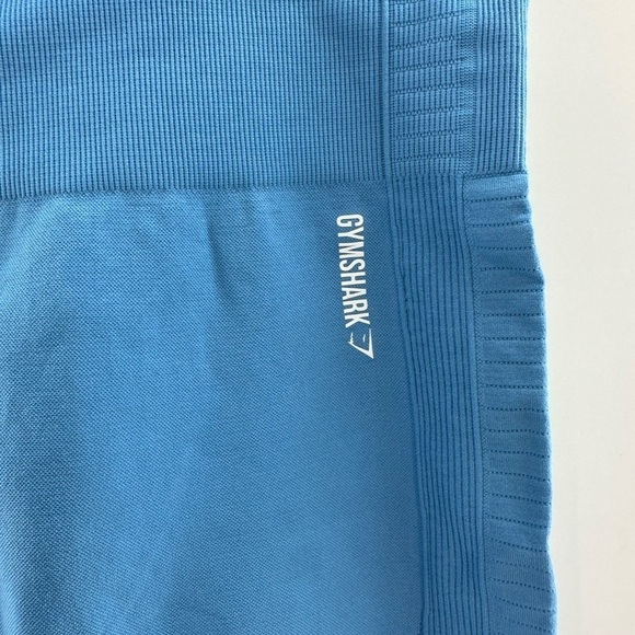 Gymshark Blue Energy Seamless High Rise Contour Cropped Athletic Legging - Picture 2 of 6